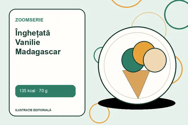 Înghețată Vanilie Madagascar de la Zoomserie — ilustrație editorială unică