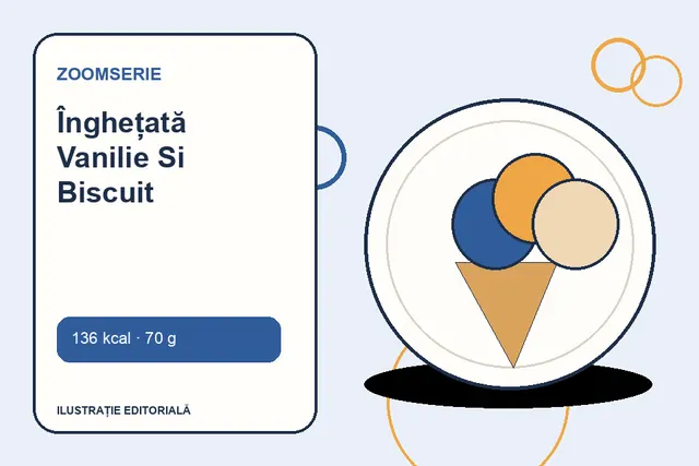 Înghețată Vanilie Si Biscuit de la Zoomserie — ilustrație editorială unică