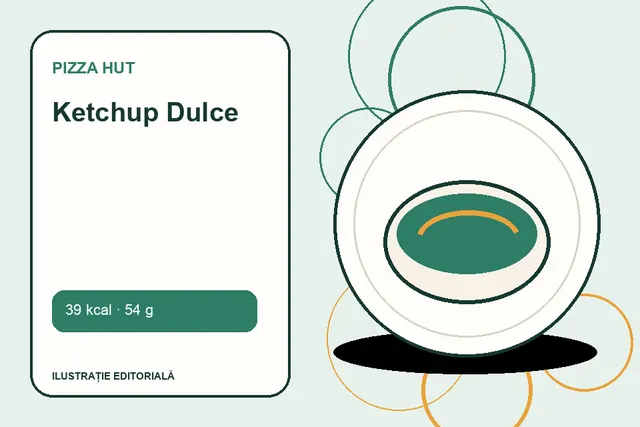 Ketchup Dulce de la Pizza Hut — ilustrație editorială unică