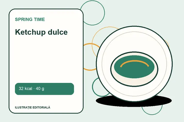 Ketchup dulce de la Spring Time — ilustrație editorială unică