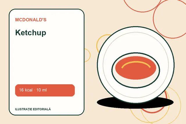 Ketchup de la McDonald's — ilustrație editorială unică
