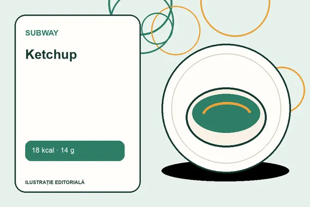 Ketchup de la Subway — ilustrație editorială unică