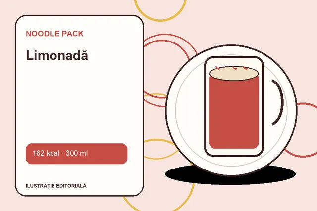 Limonadă de la Noodle Pack — ilustrație editorială unică