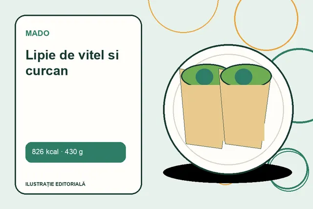 Lipie de vitel si curcan de la MADO — ilustrație editorială unică