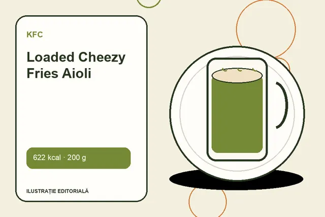 Loaded Cheezy Fries Aioli de la KFC — ilustrație editorială unică