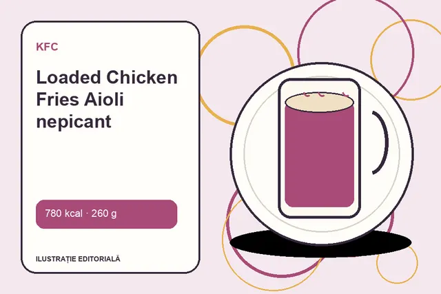 Loaded Chicken Fries Aioli nepicant de la KFC — ilustrație editorială unică