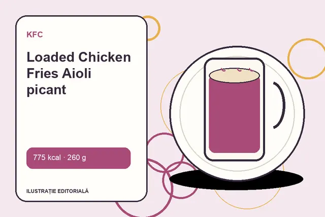 Loaded Chicken Fries Aioli picant de la KFC — ilustrație editorială unică