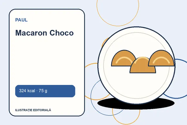 Macaron Choco de la Paul — ilustrație editorială unică