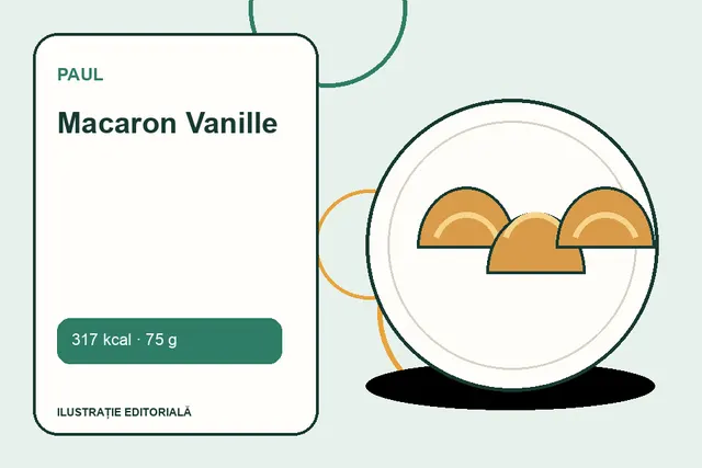 Macaron Vanille de la Paul — ilustrație editorială unică
