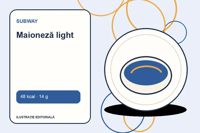 Maioneză light de la Subway — ilustrație editorială unică