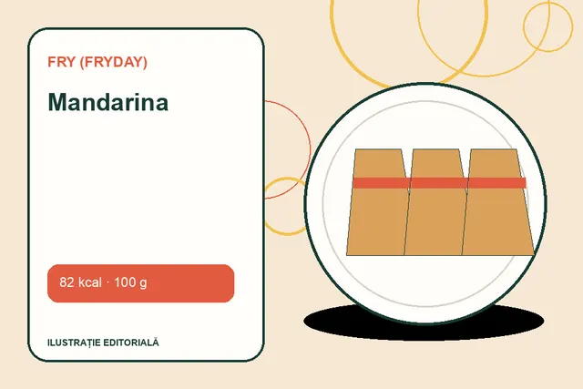 Mandarina de la FRY (FryDay) — ilustrație editorială unică