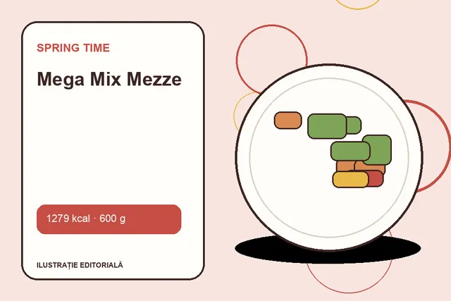Mega Mix Mezze de la Spring Time — ilustrație editorială unică