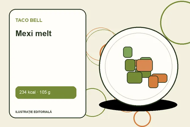 Mexi melt de la Taco Bell — ilustrație editorială unică