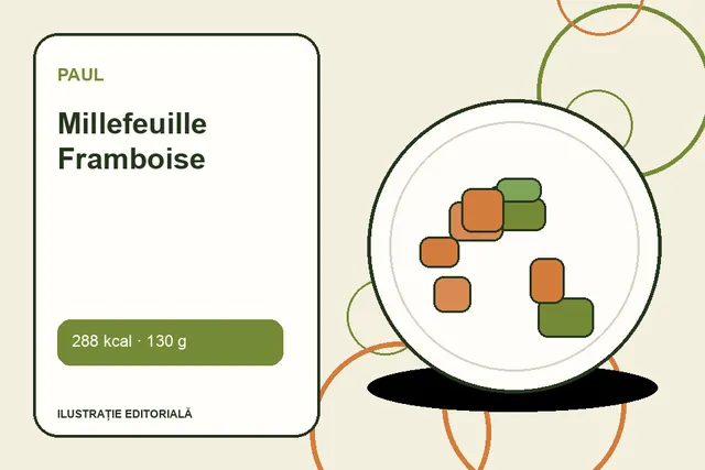 Millefeuille Framboise de la Paul — ilustrație editorială unică