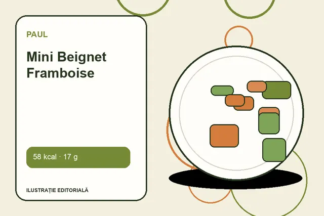 Mini Beignet Framboise de la Paul — ilustrație editorială unică