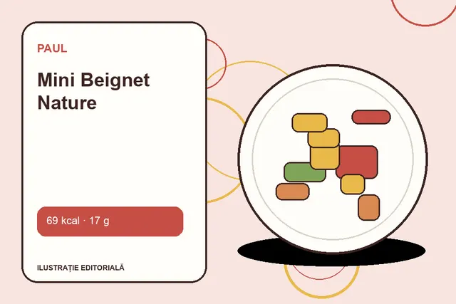 Mini Beignet Nature de la Paul — ilustrație editorială unică