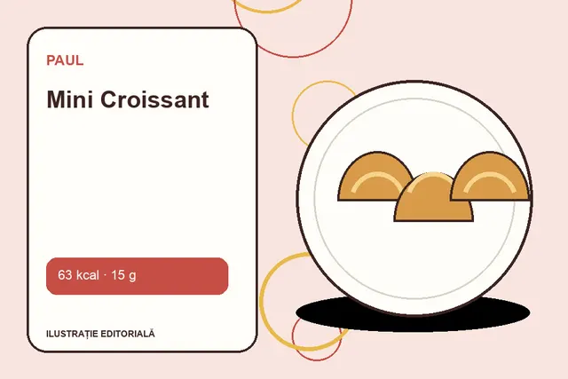 Mini Croissant de la Paul — ilustrație editorială unică