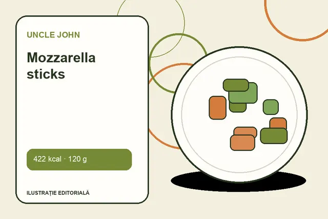 Mozzarella sticks de la Uncle John — ilustrație editorială unică