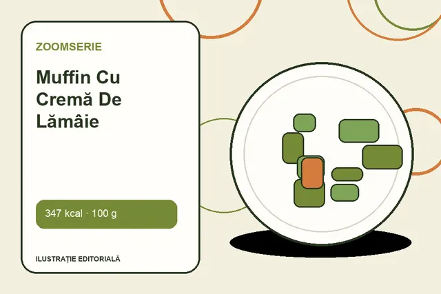 Muffin Cu Cremă De Lămâie de la Zoomserie — ilustrație editorială unică