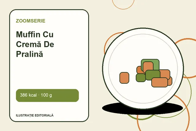 Muffin Cu Cremă De Pralină de la Zoomserie — ilustrație editorială unică
