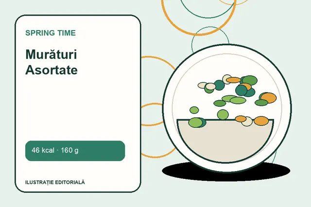 Murături Asortate de la Spring Time — ilustrație editorială unică