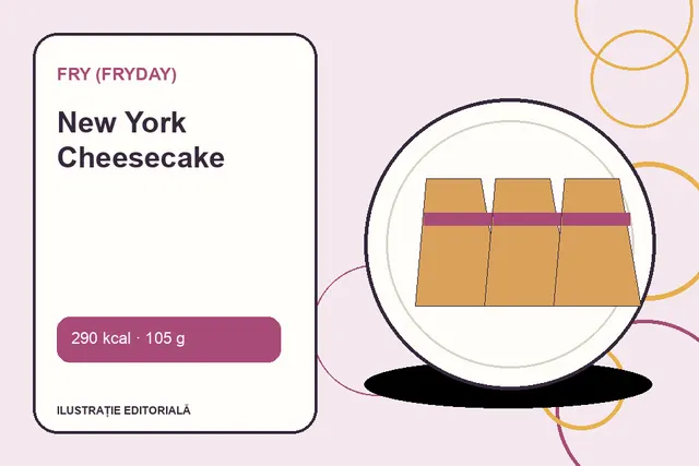 New York Cheesecake de la FRY (FryDay) — ilustrație editorială unică