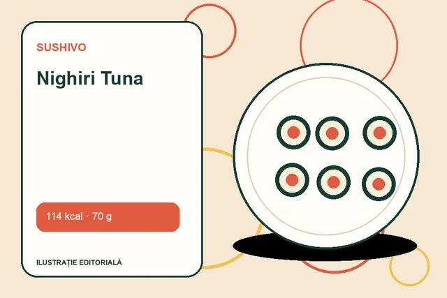 Nighiri Tuna de la Sushivo — ilustrație editorială unică