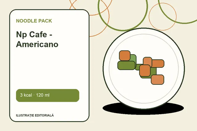Np Cafe - Americano de la Noodle Pack — ilustrație editorială unică