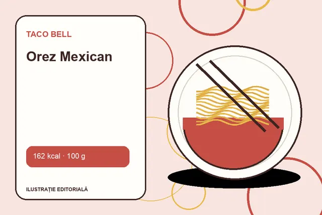 Orez Mexican de la Taco Bell — ilustrație editorială unică