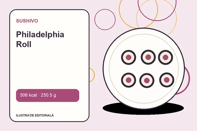 Philadelphia Roll de la Sushivo — ilustrație editorială unică
