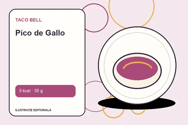 Pico de Gallo de la Taco Bell — ilustrație editorială unică