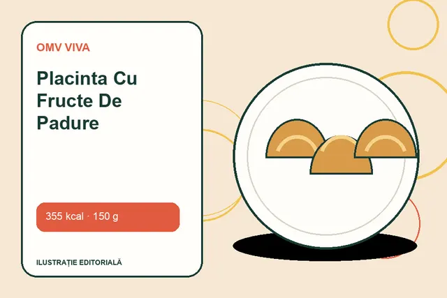 Placinta Cu Fructe De Padure de la OMV VIVA — ilustrație editorială unică