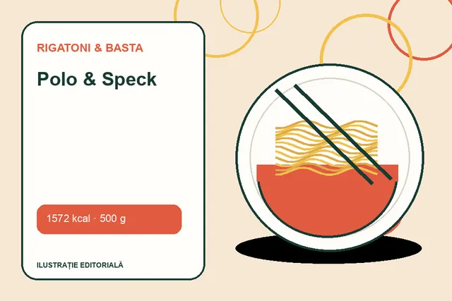 Polo & Speck de la Rigatoni & Basta — ilustrație editorială unică