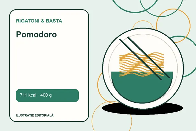 Pomodoro de la Rigatoni & Basta — ilustrație editorială unică