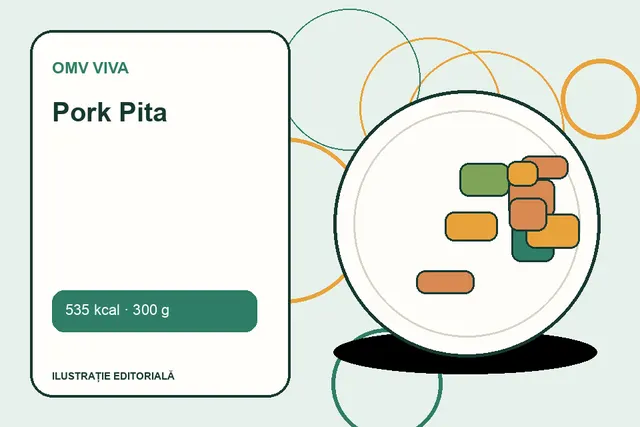 Pork Pita de la OMV VIVA — ilustrație editorială unică