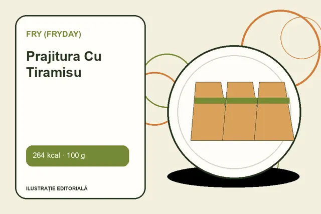 Prajitura Cu Tiramisu de la FRY (FryDay) — ilustrație editorială unică