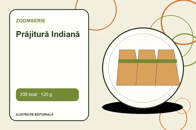 Prăjitură Indiană de la Zoomserie — ilustrație editorială unică