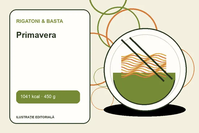 Primavera de la Rigatoni & Basta — ilustrație editorială unică