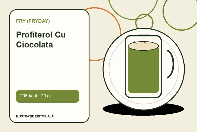 Profiterol Cu Ciocolata de la FRY (FryDay) — ilustrație editorială unică