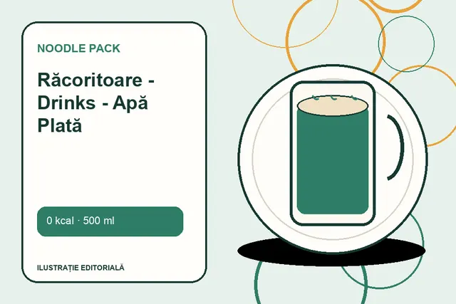 Răcoritoare - Drinks - Apă Plată de la Noodle Pack — ilustrație editorială unică