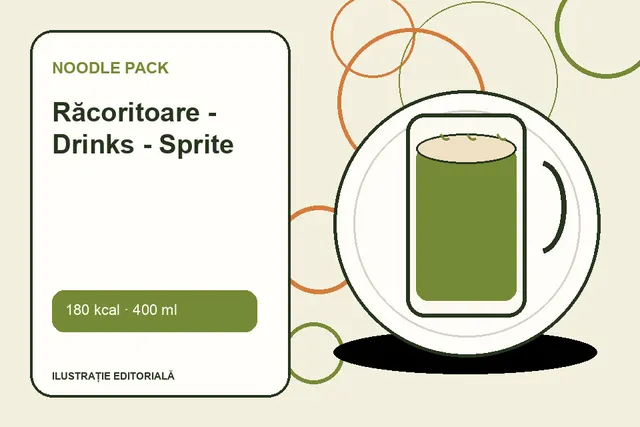 Răcoritoare - Drinks - Sprite de la Noodle Pack — ilustrație editorială unică