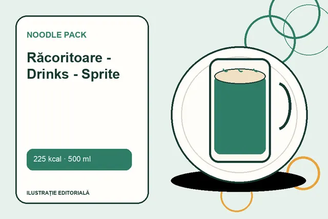 Răcoritoare - Drinks - Sprite de la Noodle Pack — ilustrație editorială unică
