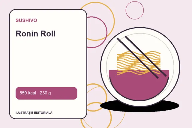 Ronin Roll de la Sushivo — ilustrație editorială unică