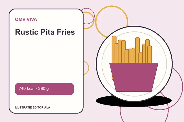 Rustic Pita Fries de la OMV VIVA — ilustrație editorială unică