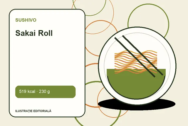 Sakai Roll de la Sushivo — ilustrație editorială unică
