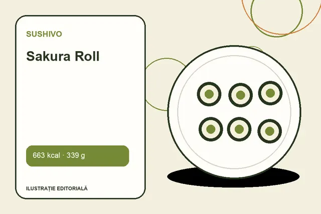 Sakura Roll de la Sushivo — ilustrație editorială unică