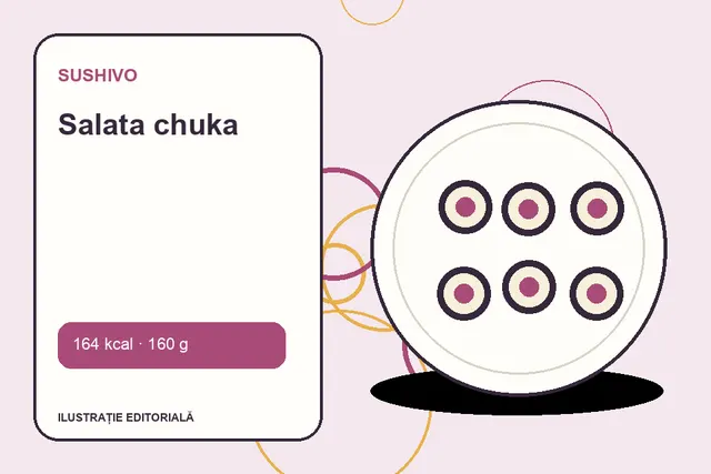 Salata chuka de la Sushivo — ilustrație editorială unică