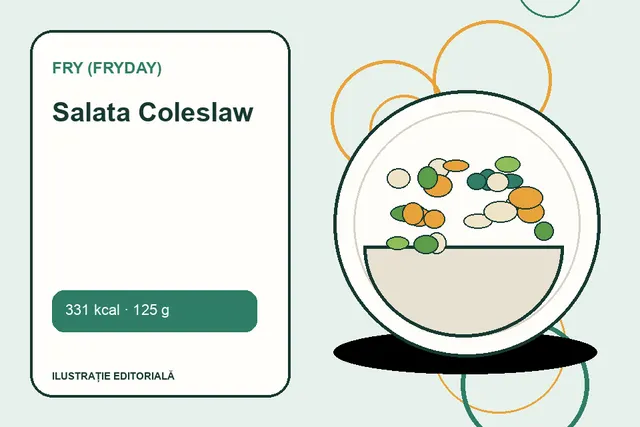 Salata Coleslaw de la FRY (FryDay) — ilustrație editorială unică