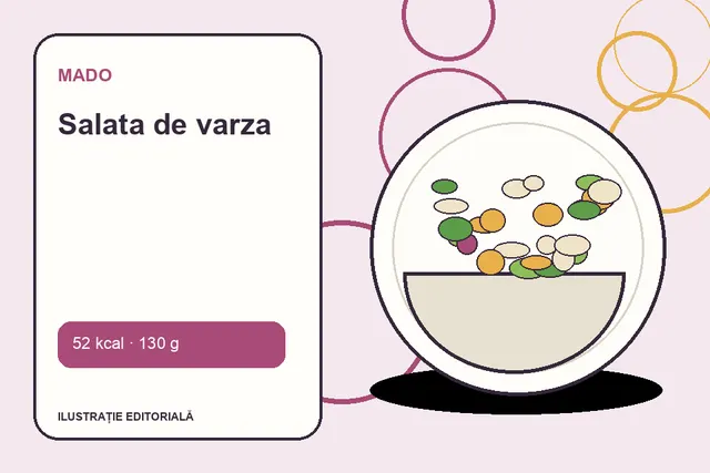 Salata de varza de la MADO — ilustrație editorială unică