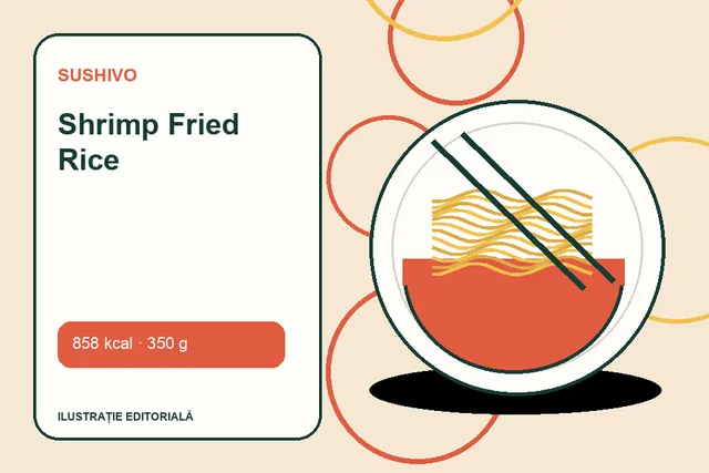 Shrimp Fried Rice de la Sushivo — ilustrație editorială unică